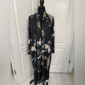 Riva Fashion Woman maxi Japanese kimono bathrobe dress cover size L